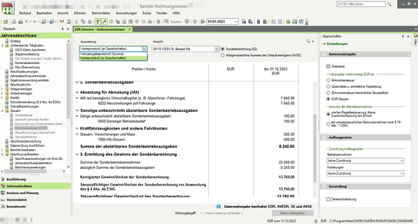 Kanzleirechnungswesen und EÜR