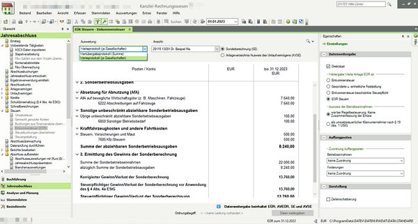 Kanzleirechnungswesen und EÜR