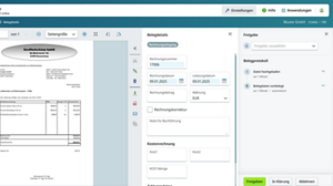 Hier sehen Sie einen Ausschnitt aus DATEV Unternehmen online: Belege prüfen und freigeben