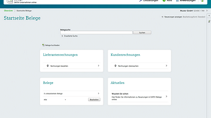 Hier sehen Sie einen Ausschnitt aus DATEV Unternehmen online: Belege vorbereiten