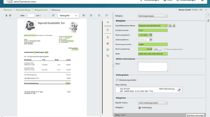 Hier sehen Sie einen Ausschnitt aus DATEV Unternehmen online: Belege erfassen