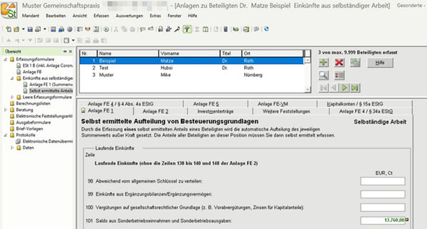 DATEV Gesonderte und einheitliche Feststellung