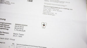 Zahnarzt-Rechnung