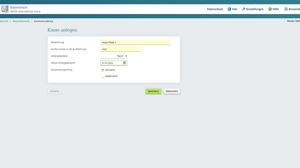 Screenshot - Kassenbuch onine