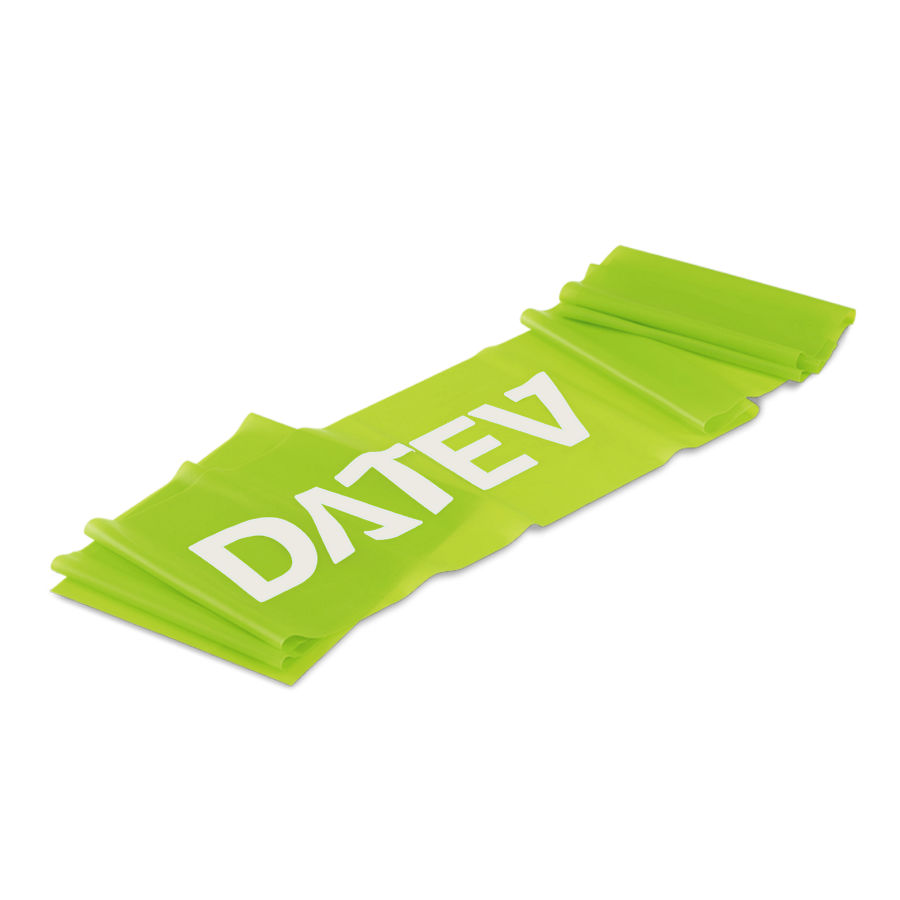 Hellgrünes Fitnessband mit DATEV-Logo