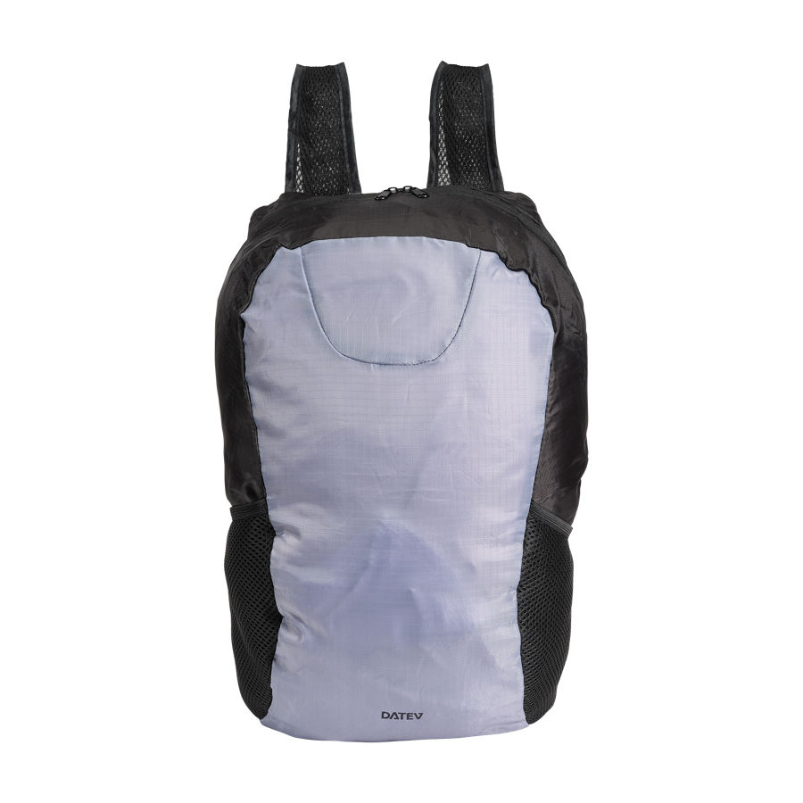 Grau-schwarzer Rucksack mit schwarzem DATEV-Logo