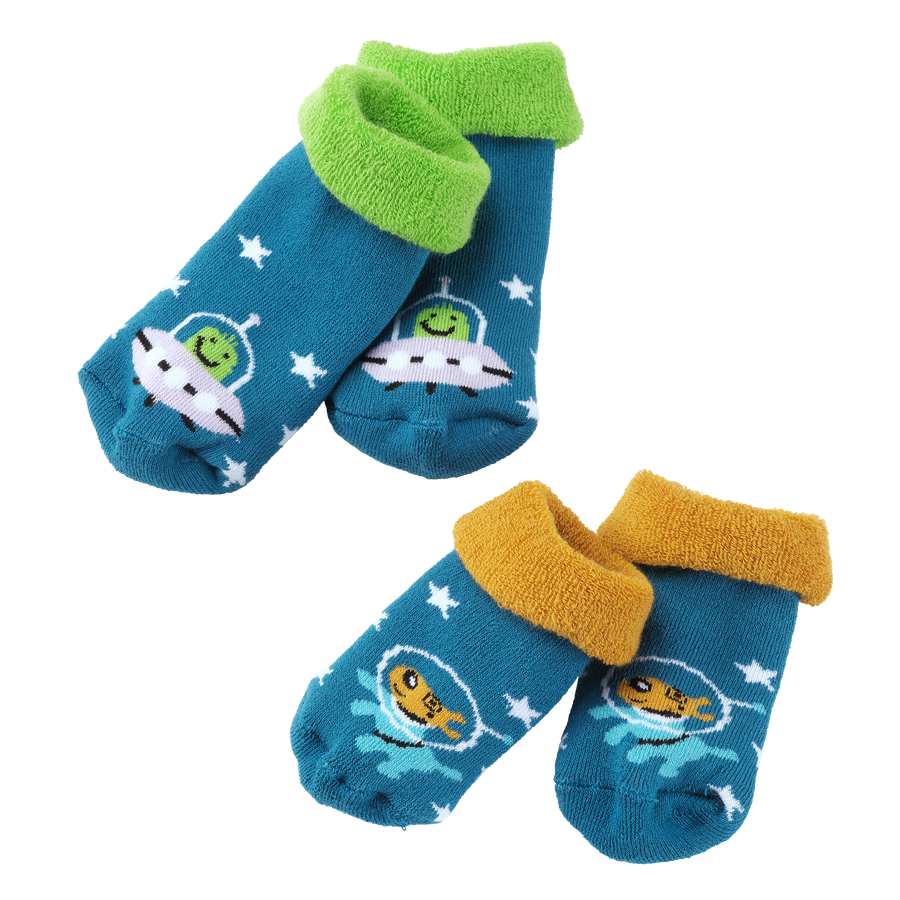 Babysocken-Set mit Pixel-Motiven