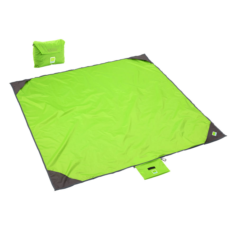 Grüner Beutel für Picknickdecke