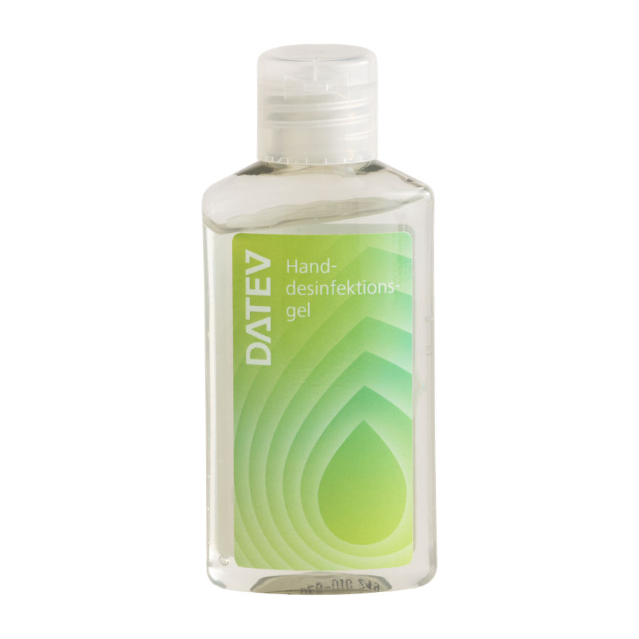 Handdesinfektionsgel mit DATEV-Logo