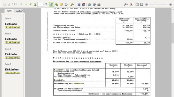 DATEV DMS - OCR-Erkennung