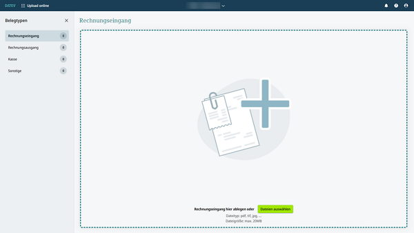 Screenshot modernisierte Oberfläche