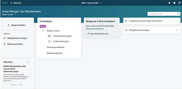 Screenshot neues Headerdesign