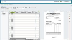 Hier sehen Sie einen Ausschnitt aus DATEV Unternehmen online: Die Belegübersicht