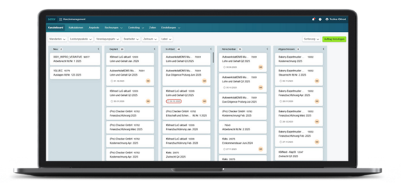 Einstiegsseite DATEV Kanzleimanagement
