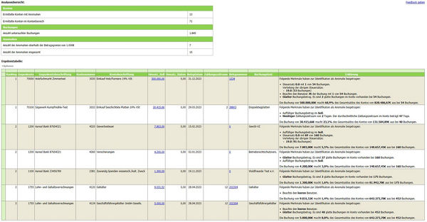 Screenshot Programmlösung ​ DATEV Datenprüfung