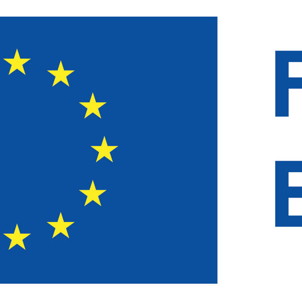 Visual mit EU-Flagge (zwölf gelbe Sterne auf blauem Grund) und dem Text: ‚Finanziert von der Europäischen Union‘.