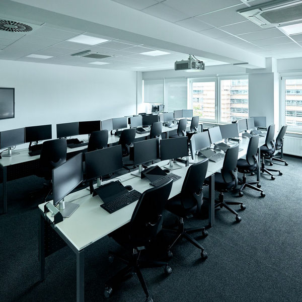 Schulungsraum Fürth im DATEV-Informationszentrum Nürnberg.