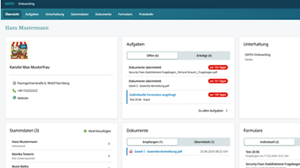 Interessentensicht: Onboarding-Modul Dashboard für Interessenten