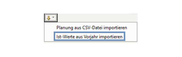Screen - Planzahlen-Controlling