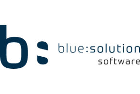Logo von blue solution software.