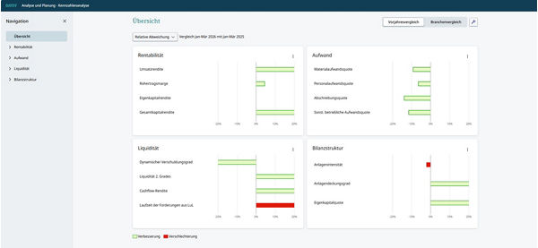 Screenshot Anwendung Programmlösung DATEV Kennzahlenanalyse