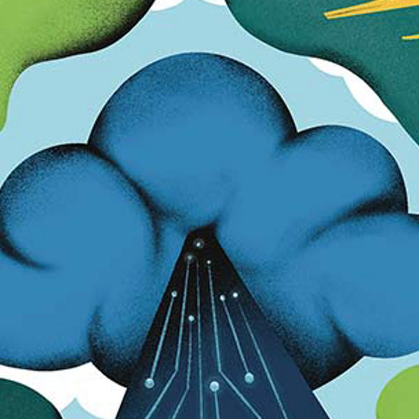 Illutration digitaler Baum