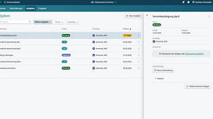Kanzleisicht: Aufgabenübersicht