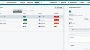 Kanzleisicht: Aufgabenübersicht