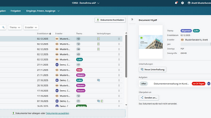 Kanzleisicht: Dokumentenübersicht in MyDATEV