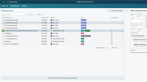 Mandantensicht: Dokumentenübersicht