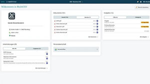 Mandantensicht: Startseite in MyDATEV