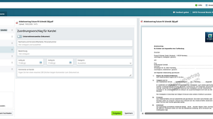 Personalunterlagen austauschen