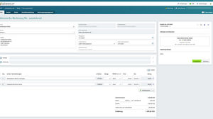 Erstellung einer E-Rechnung in Auftragswesen next