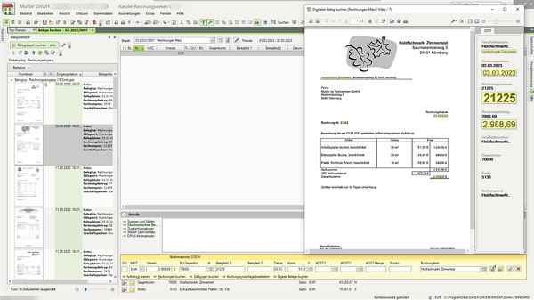 Screenshot - Belege online