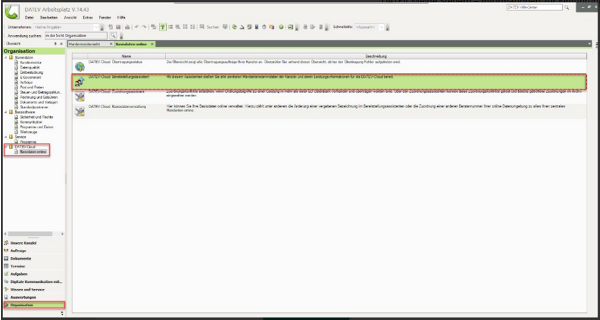 Screenshot zu DATEV Meine Steuern Daten bereitstellen