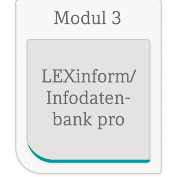 Modul 3: LEXinform/Infodatenbank pro