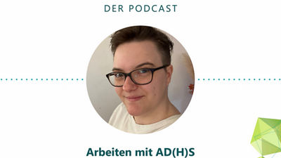 Covergrafik zur Folge: "Arbeiten mit AD(H)S" mit Sabrina Parth