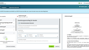 Personalunterlagen austauschen