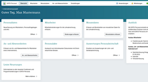 Einstiegsseite DATEV Personal 