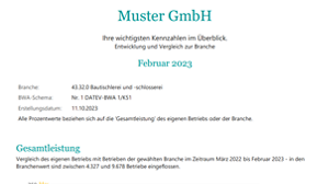 Branchenauswertung Gesamtergebnis