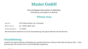 Branchenauswertung Gesamtergebnis